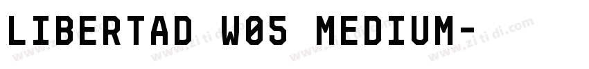 Libertad W05 Medium字体转换